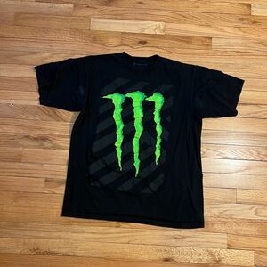 Monster Energy Black and Green Men's Short Sleeve Tee